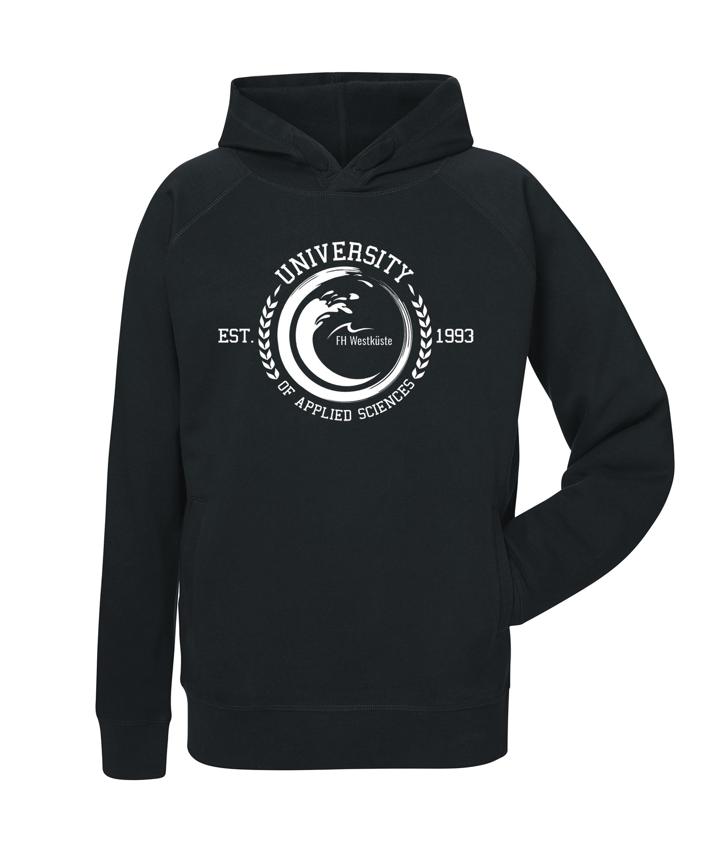 Hoody Organic Line FH Westküste Heide - Schwarz